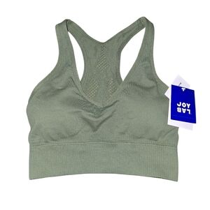 Womens JoyLab Green Sports Bra Racerback Design, Medium, NWT!!!